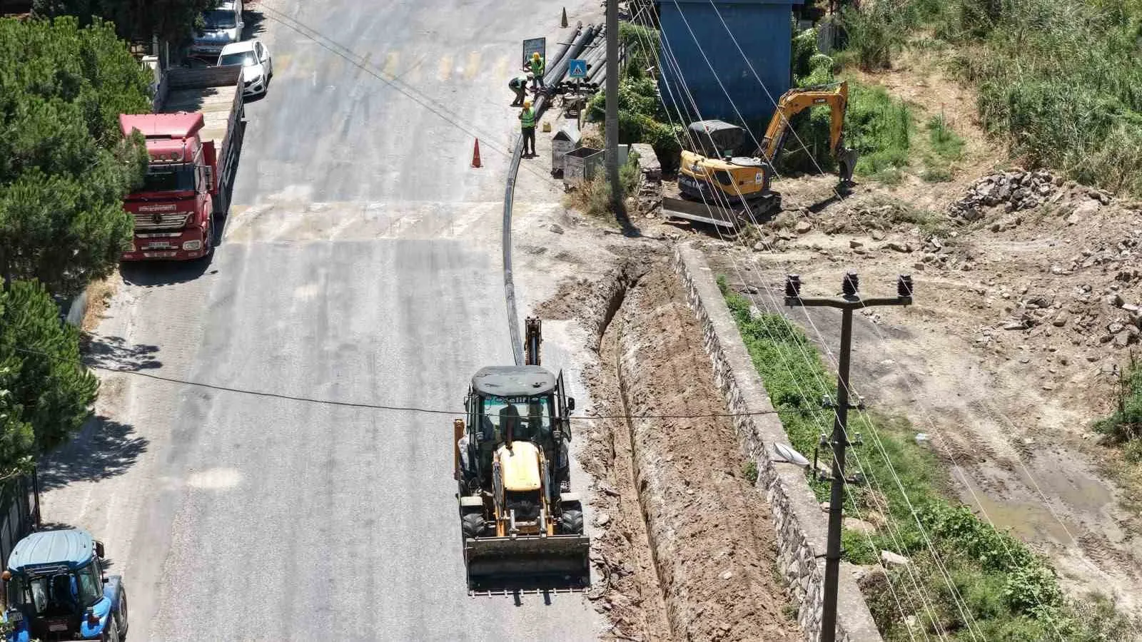 Söke’de altyapı atağı: Sarıkemer’in su hattı yenilendi