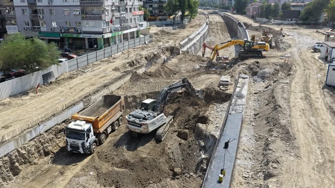 Aydın’ın ulaşım geleceği için dev adım: Köprülü kavşakta fore kazıklar bitti