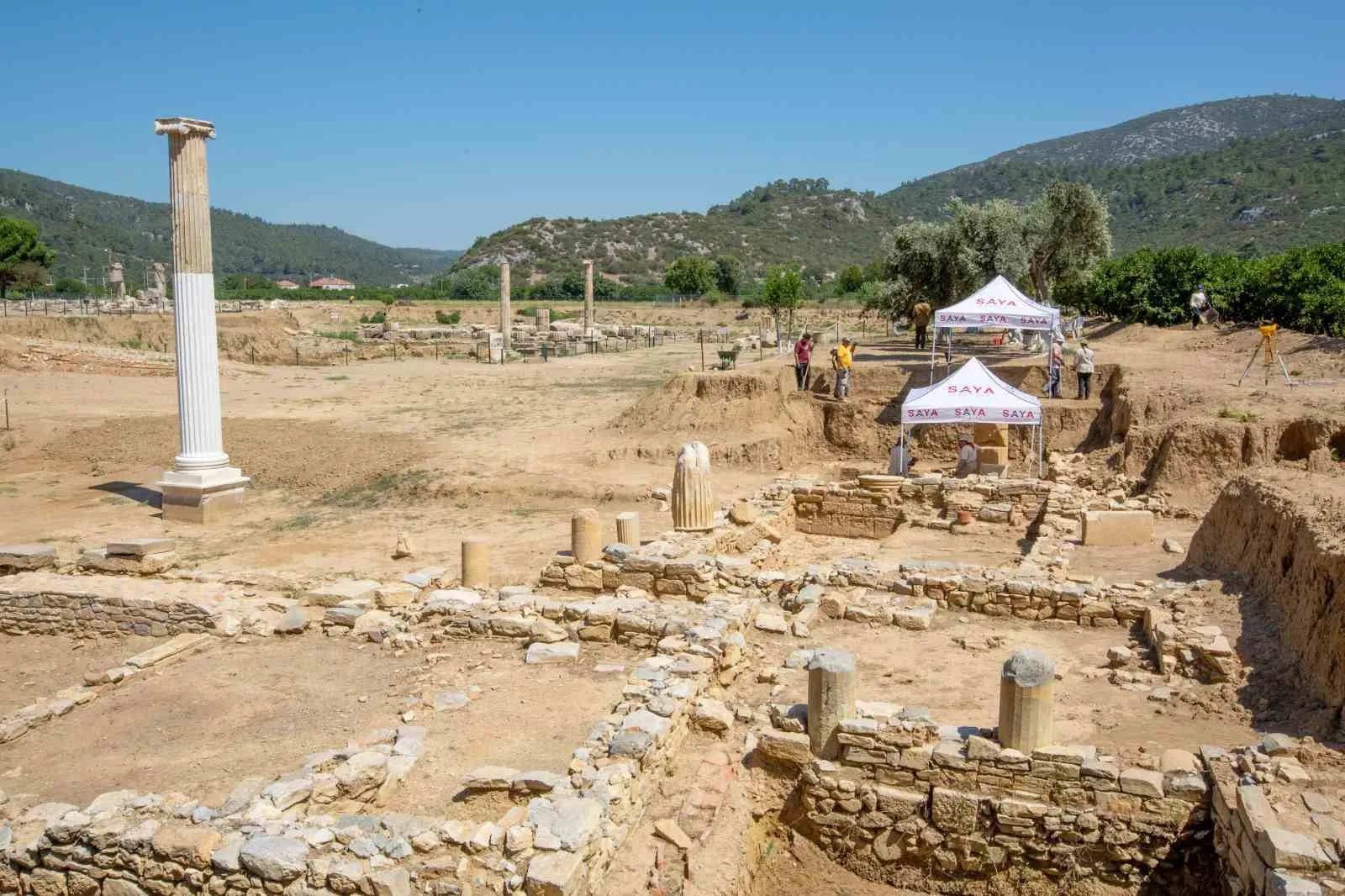 Apollon’un kehanet merkezi Klaros’ta arkeolojik yolculuk kaldığı yerden devam ediyor