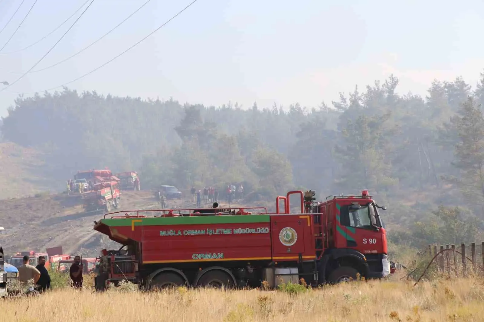 Menteşe'de kabus kısa sürdü: Alevlerin Gökova'ya ulaşması engellendi