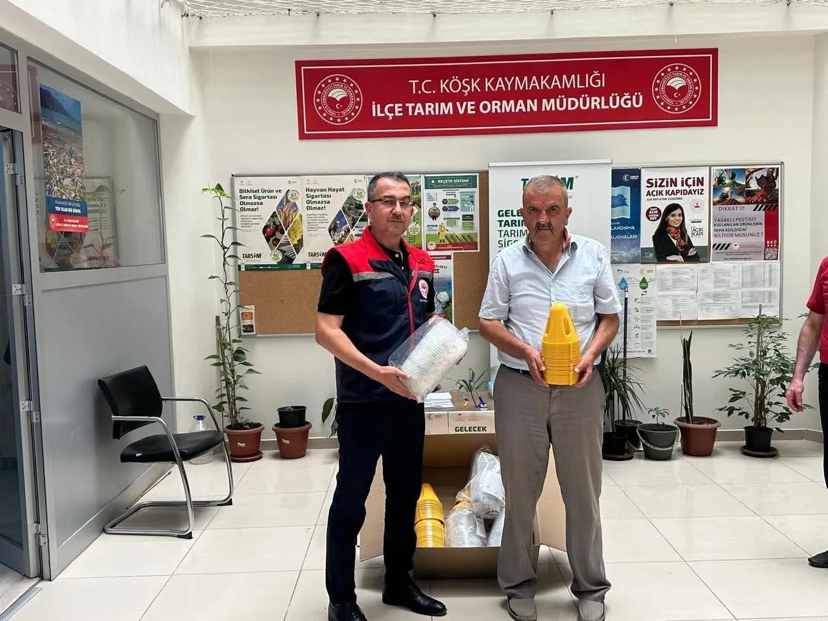 Köşk’te hasat dönemi öncesi seferberlik: Zararlılarla mücadeleye devlet eli değdi