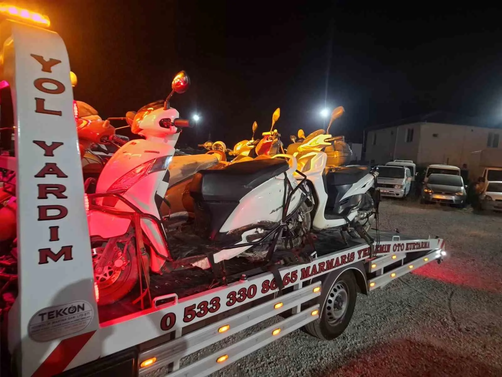 Datça trafiğinde plaka hilesine dev ceza: 19 motosiklet bağlandı