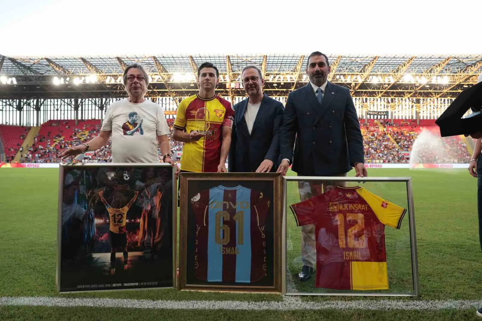 Göztepe'den İsmail Köybaşı'na görkemli uğurlama: Sahada galibiyet, tribünde veda