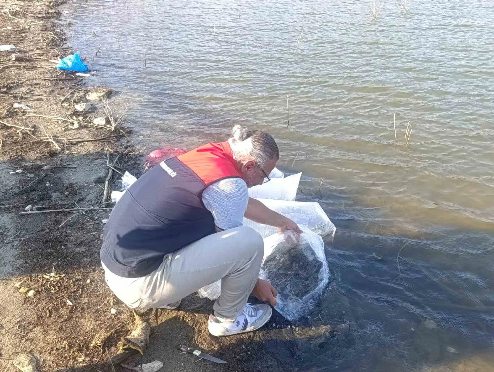 Buldan’ın su kaynaklarında bereketli dokunuş: 80 bin yavru balık suya bırakıldı