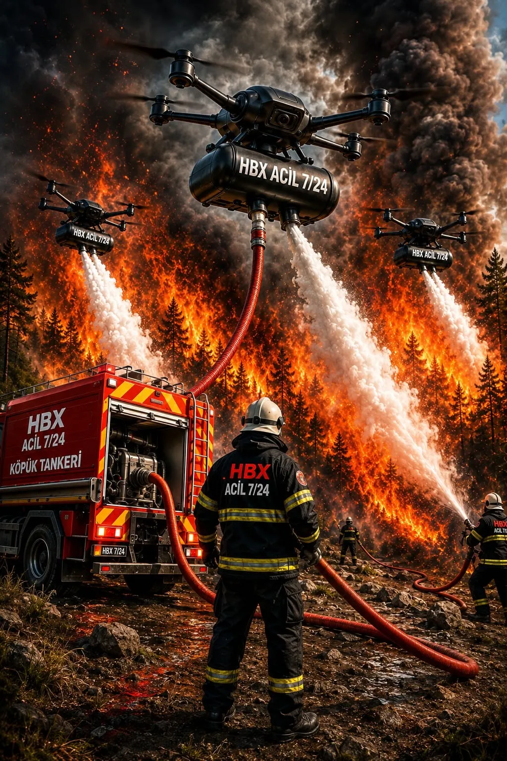 Yangınla mücadelede yeni dönem: Gökyüzünden köpüklü müdahale önerisi