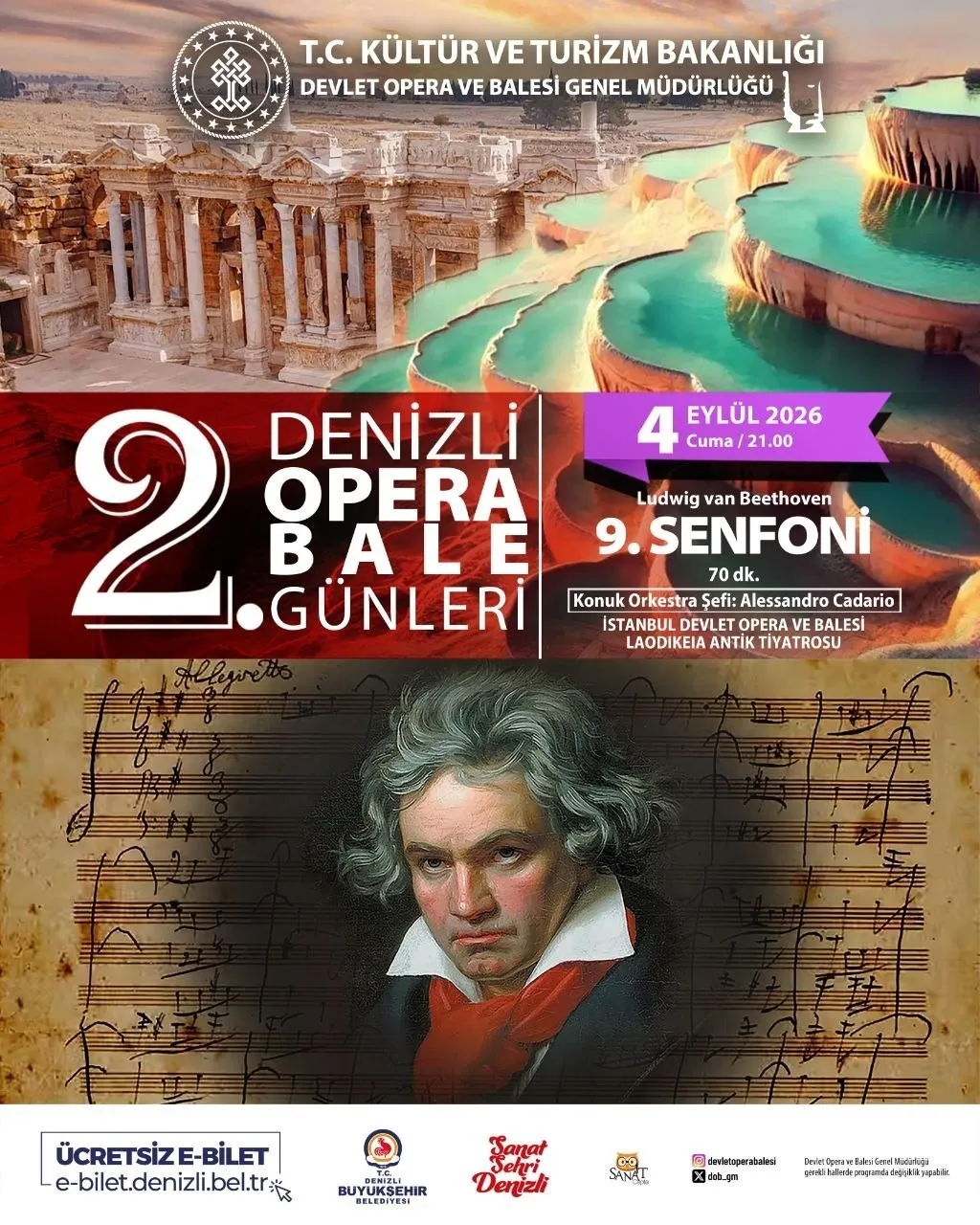 Antik kentin büyülü atmosferinde Beethoven rüzgarı esecek