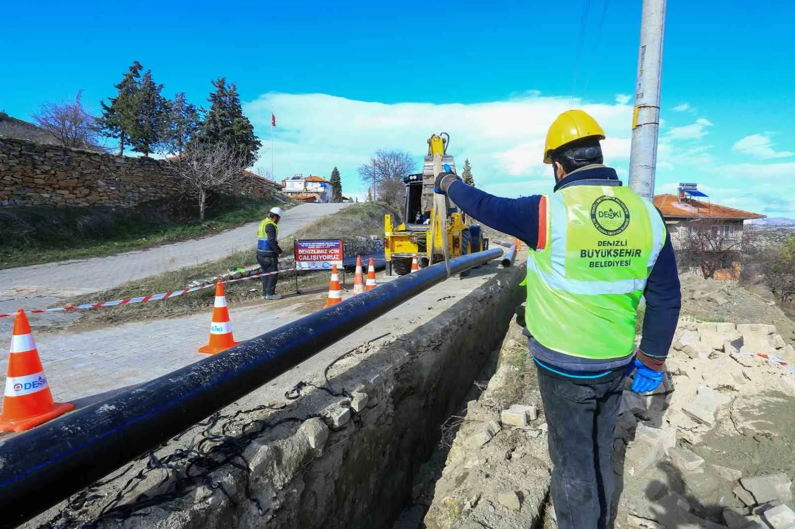 Çal’da Üç Mahalleye Kesintisiz Su: 2 Bin 850 Metrelik Hat Yenilendi
