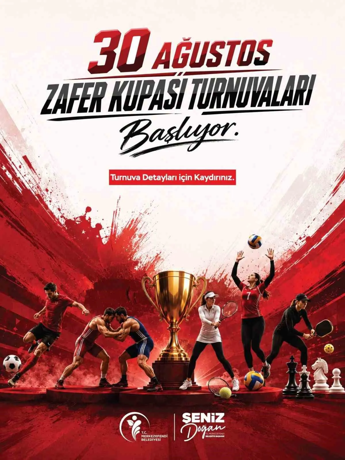 Merkezefendi’de zaferin coşkusu sahalara taşınıyor: Altı branşta dev turnuva