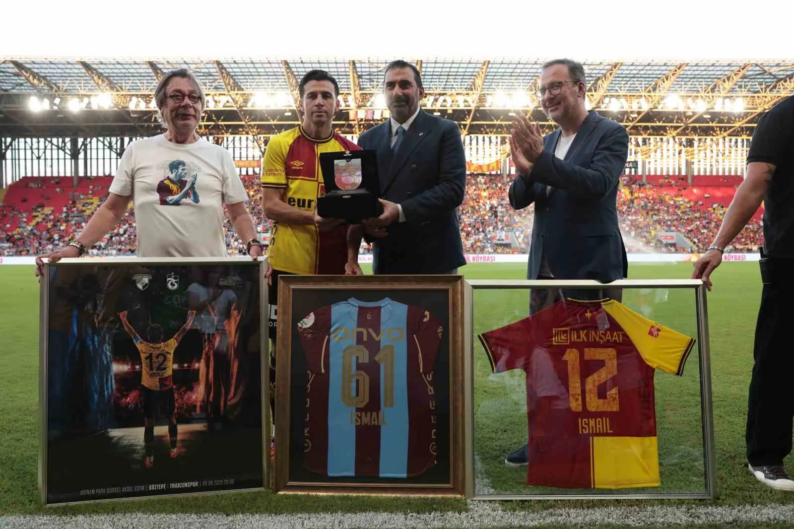 Göztepe'den İsmail Köybaşı'na görkemli uğurlama: Sahada galibiyet, tribünde veda