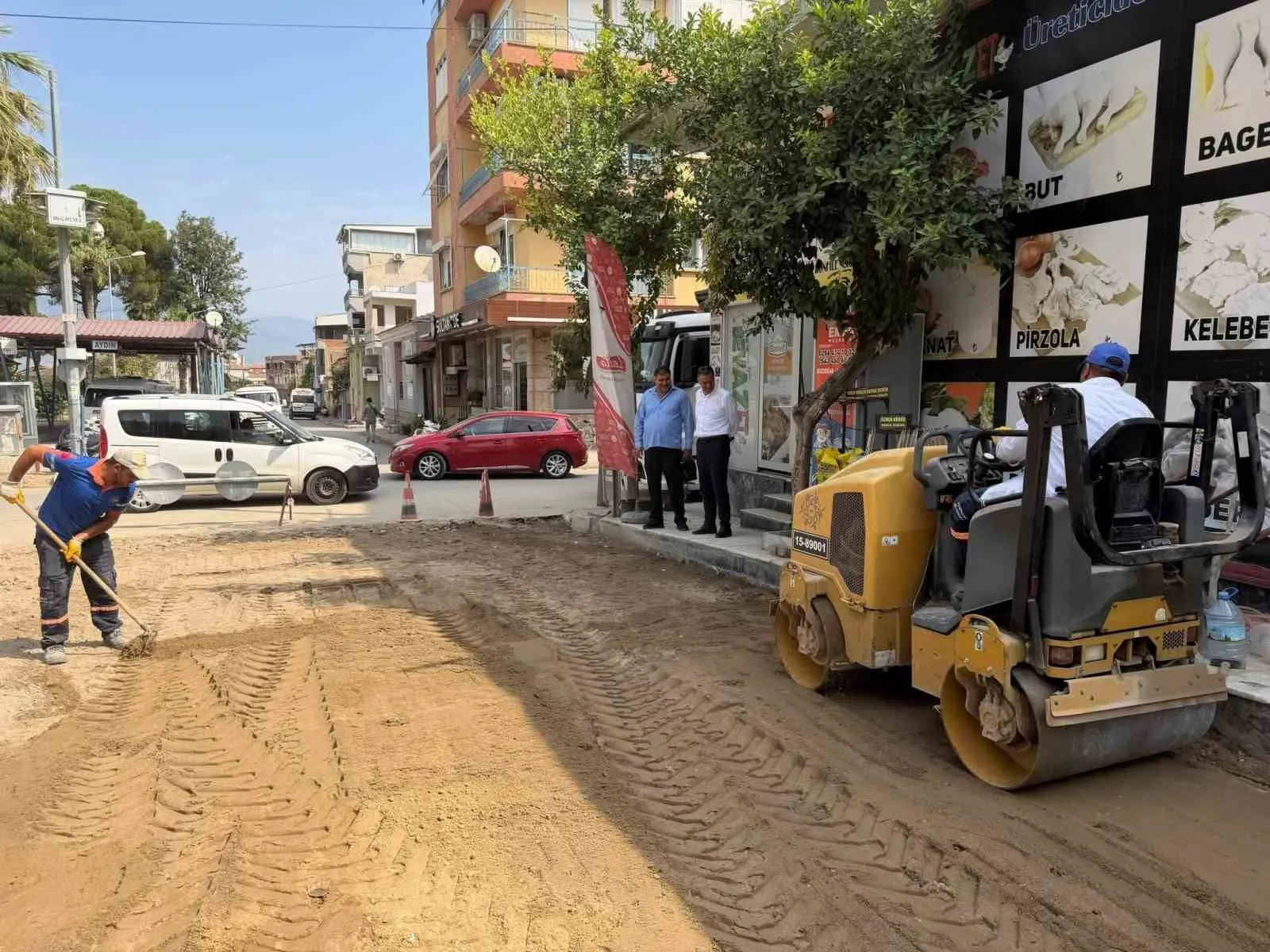 Yenipazar’da yol yapımında kritik aşama: Taşlar döşenmeye başlandı