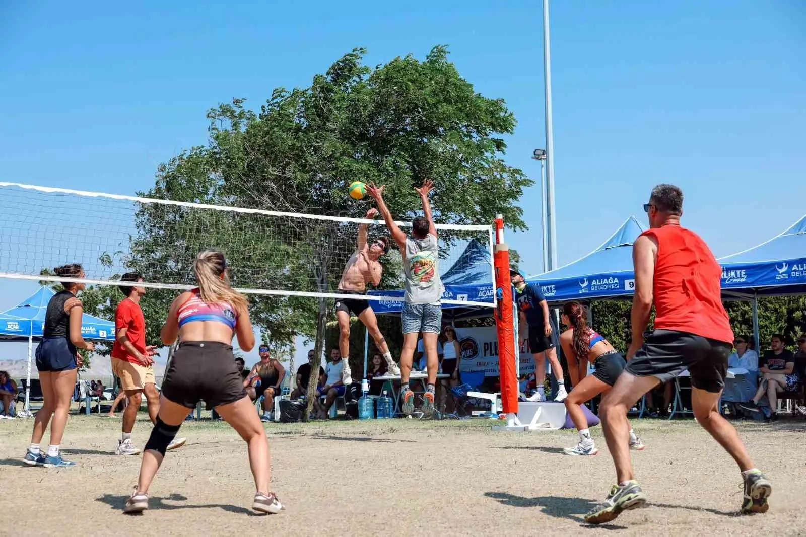 Aliağa’da voleybol rüzgarı: 250 sporcu festival coşkusuyla ter döktü