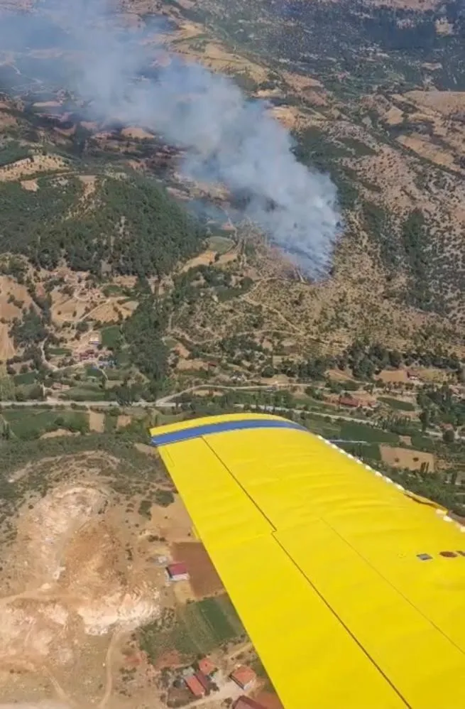 Kiraz’da Ormanlık Alana Sıçrayan Alevlere Hava ve Kara Müdahalesi: Yangın Büyümeden Durduruldu