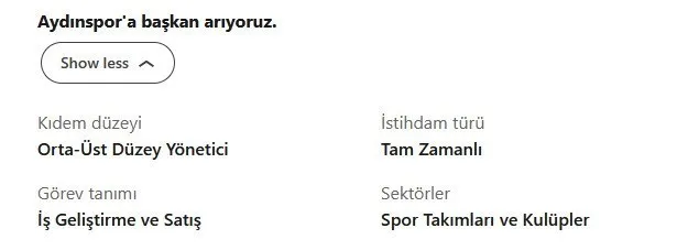 Efsane Kulüpte Başkanlık İçin Sıra Dışı Yöntem: İlan 36 Saatte Binlerce Başvuru Aldı