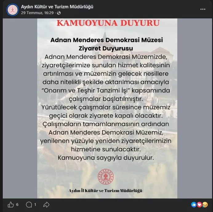 Adnan Menderes Demokrasi Müzesi'nde dijital kriz: Hangi bilgiye inanmalı?