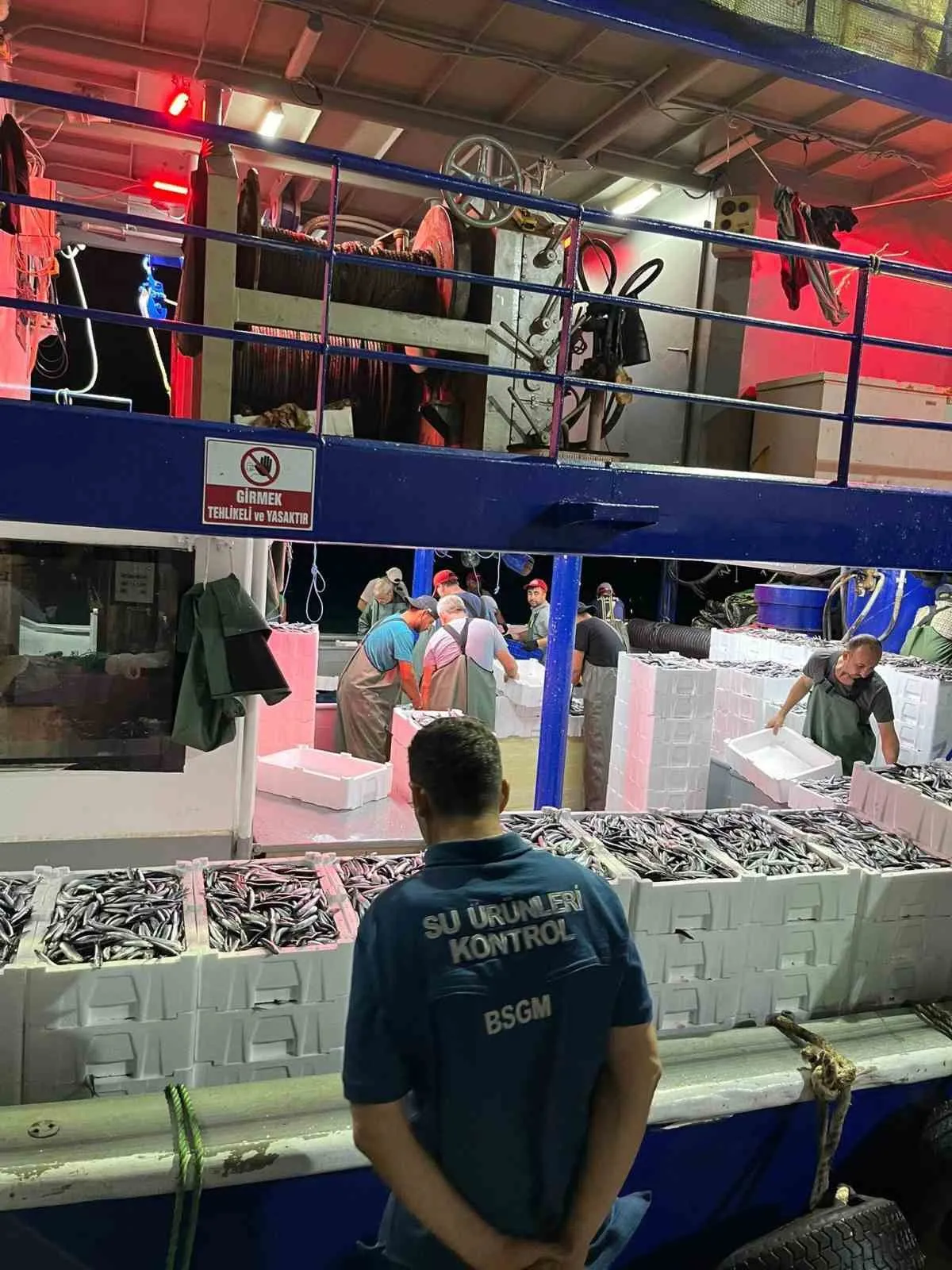 Didim kıyılarında hamsi nöbeti: Ekipler av limitlerini mercek altına aldı