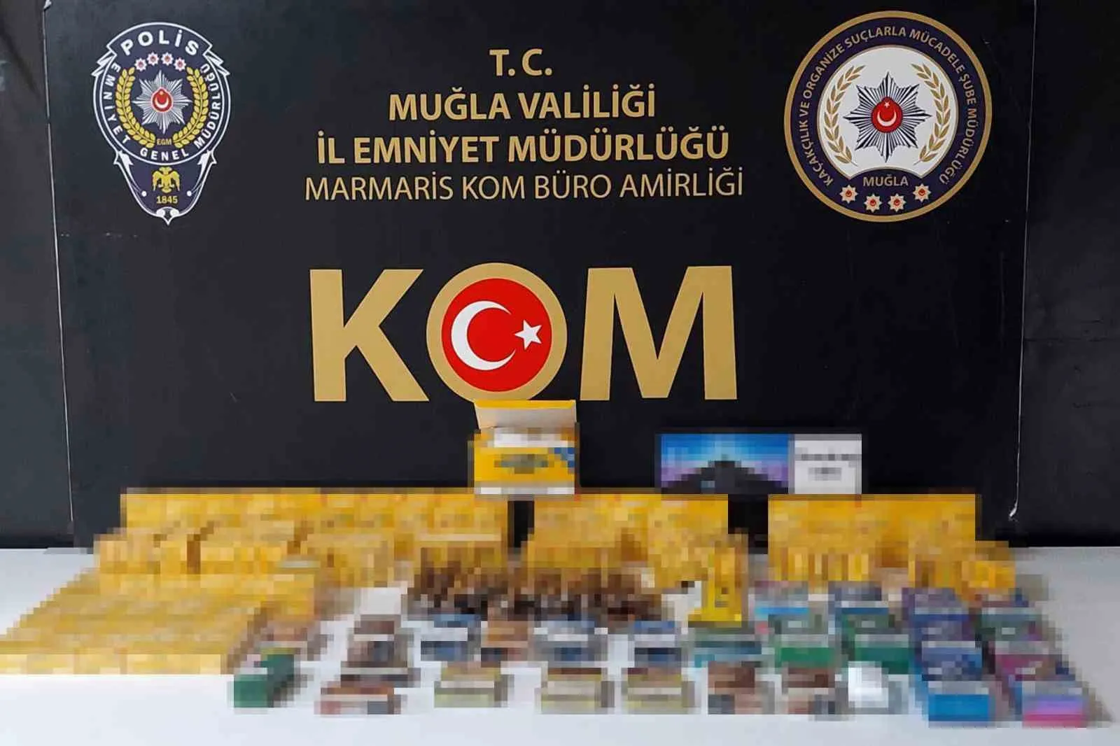 Marmaris’te kaçak tütün şebekesine ağır darbe: 4 tutuklama
