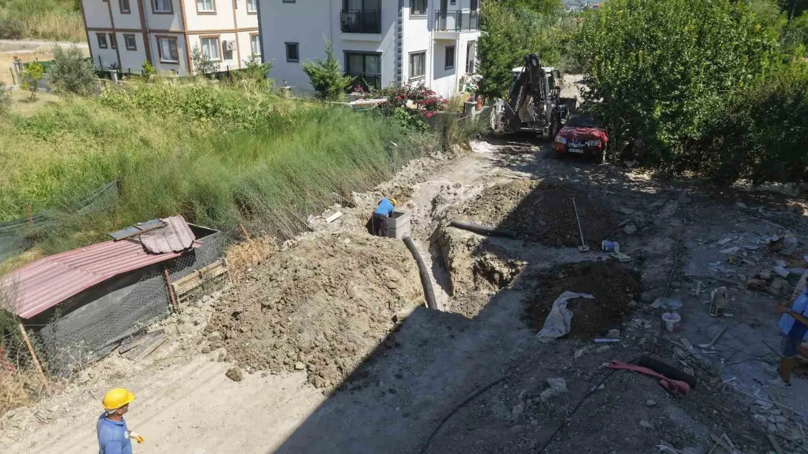Ortaca’da altyapı düğümü çözüldü: 65 konutun foseptik çilesi bitiyor