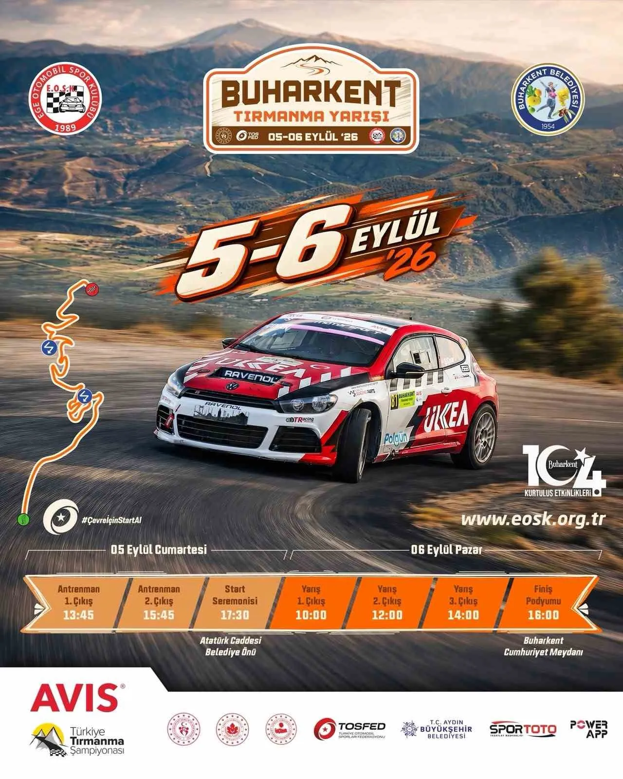 Buharkent’te 104. yıl gururu: Motor sporlarında nefes kesen randevu