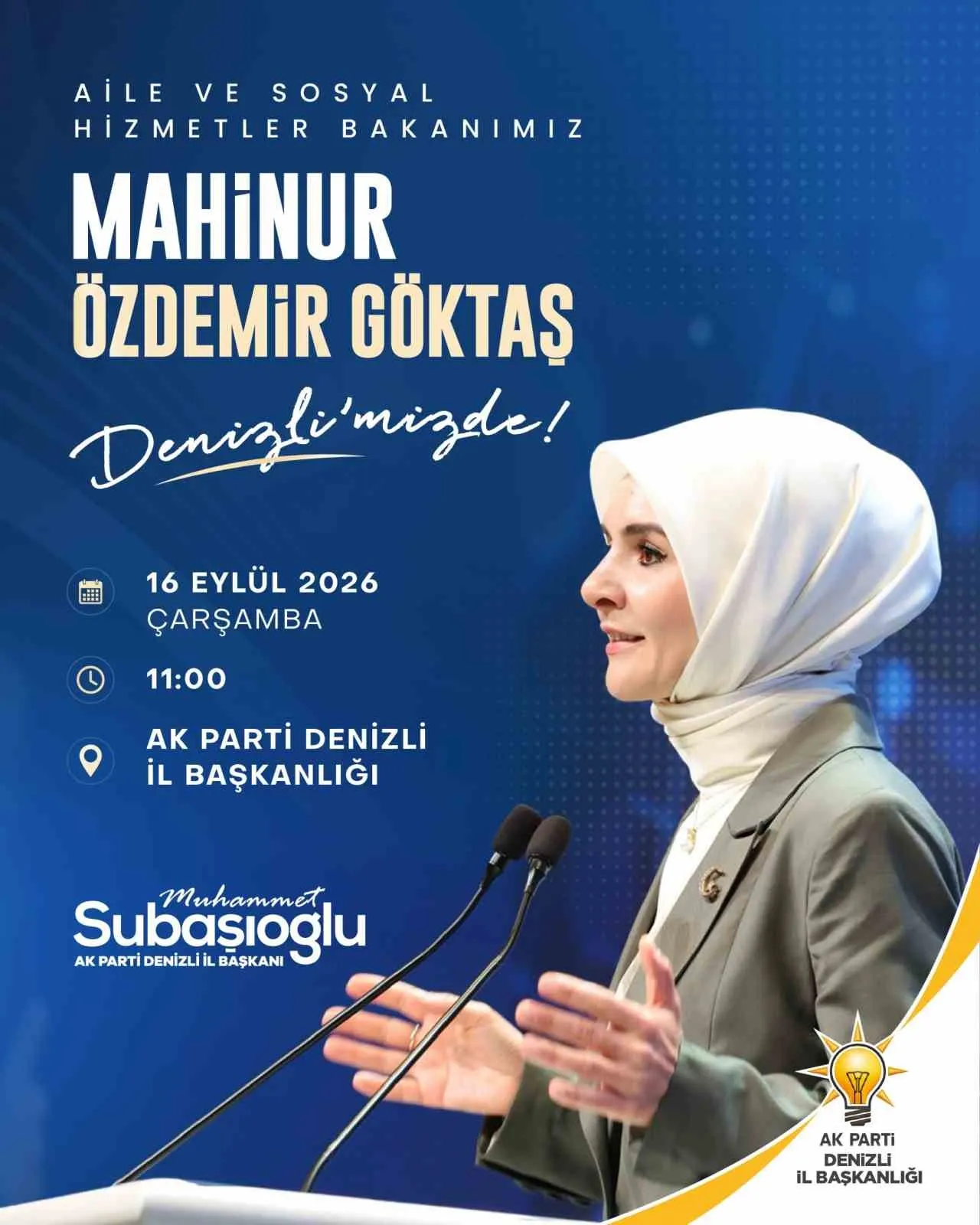 Bakan Göktaş Denizli'de genç çiftin mutluluğuna imza atacak