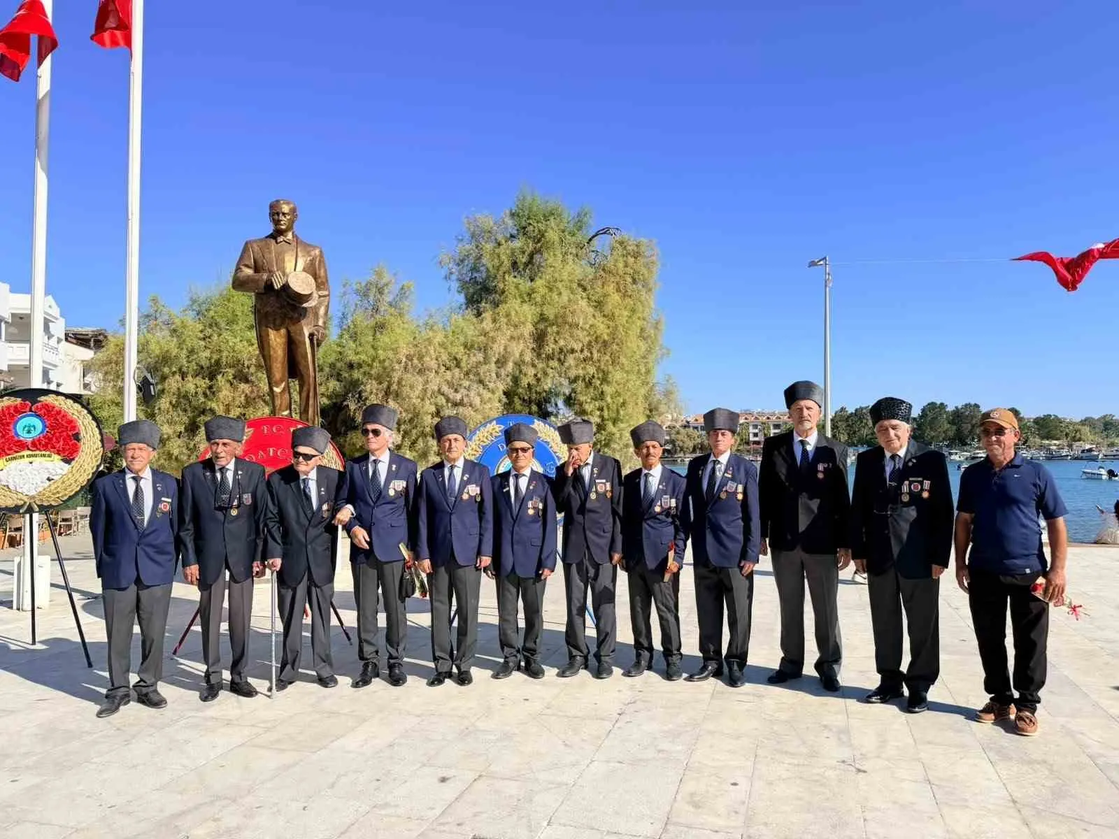 Datça'da gazilere minnet duruşu: Cumhuriyetin yaşayan çınarları anıldı