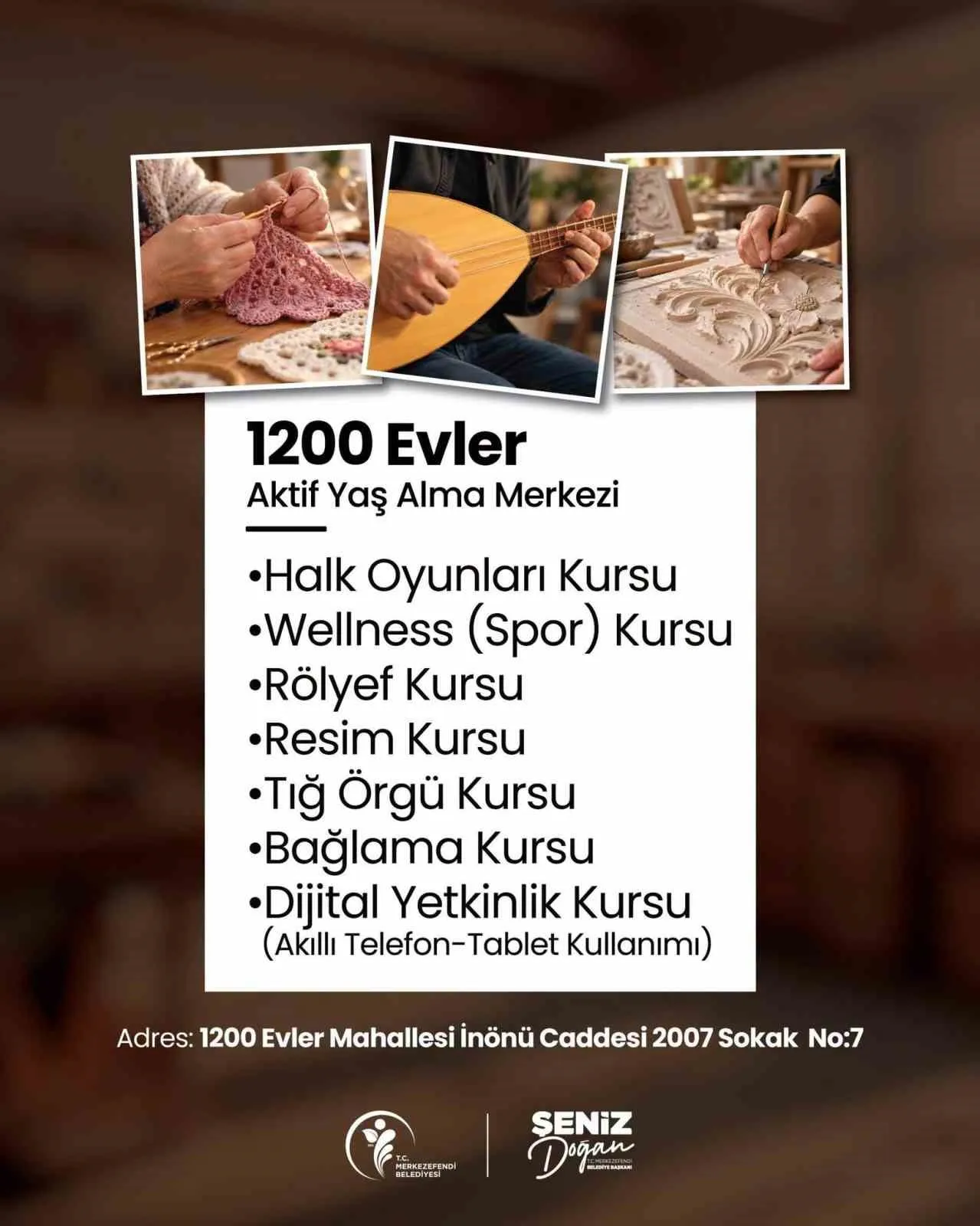 Merkezefendi’de sosyal yaşam hareketleniyor: İleri yaştakiler için yeni dönem başlıyor