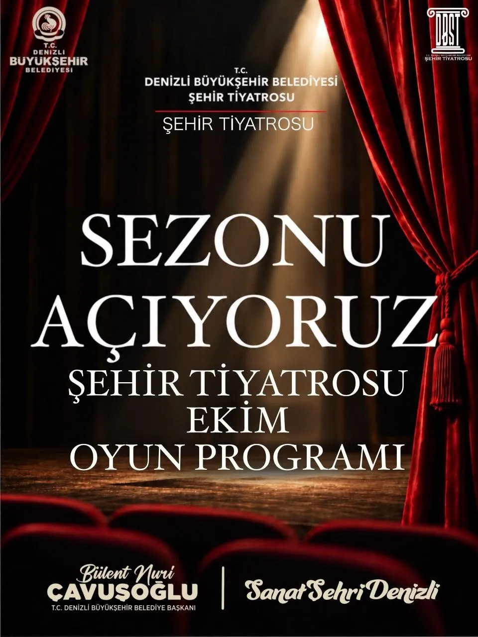 Denizli’de sahne ışıkları yeniden yanıyor: Ekim ayı tiyatro şölenine sahne olacak