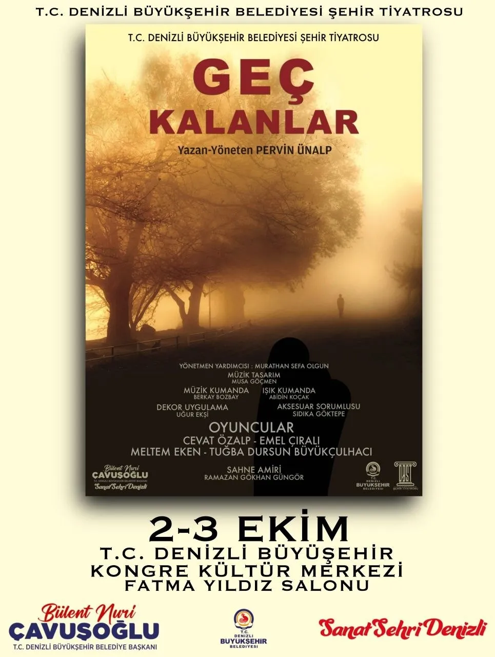 Denizli’de sahne ışıkları yeniden yanıyor: Ekim ayı tiyatro şölenine sahne olacak
