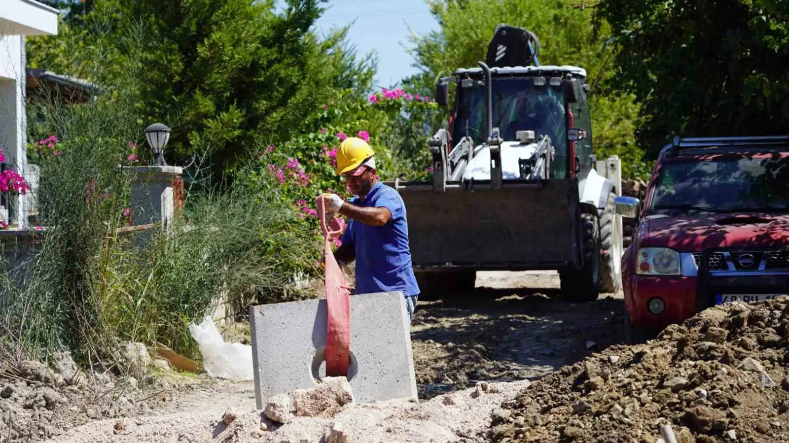 Ortaca’da altyapı düğümü çözüldü: 65 konutun foseptik çilesi bitiyor