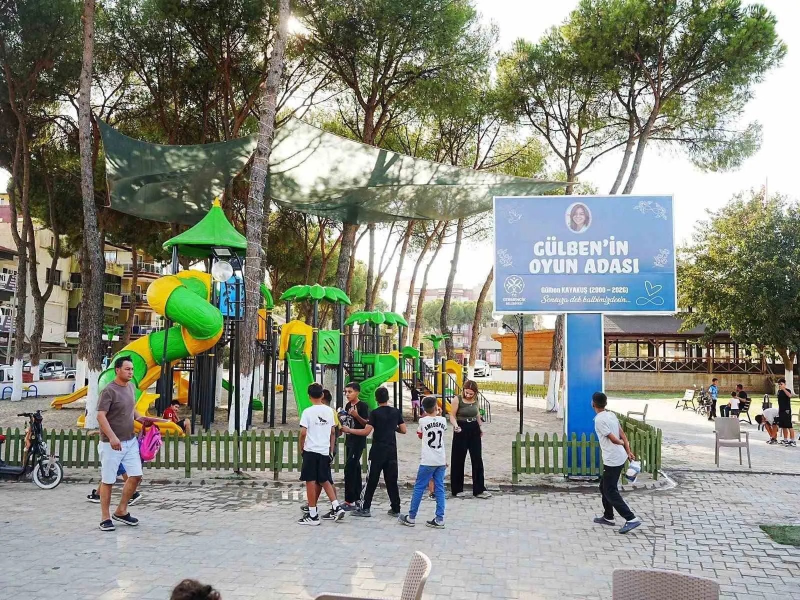 Germencik’te hüzünlü veda sevgiye dönüştü: Gülben’in ismi artık çocuk parkında