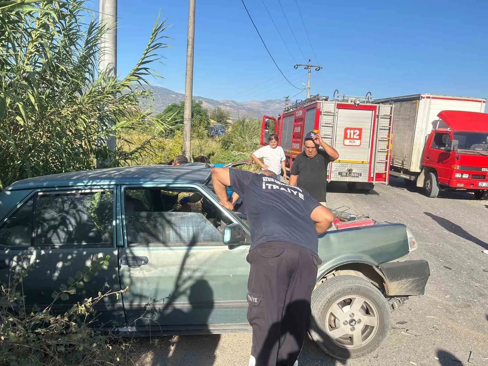 Bozdoğan trafiğinde çifte şok: Önce ağır kaza, ardından kontrol kaybı
