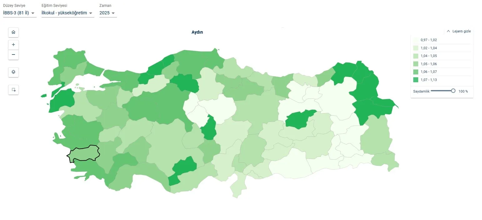 Aydın’da okul sıralarında geçirilen süre azaldı: Kadınlar eğitimde öne geçiyor