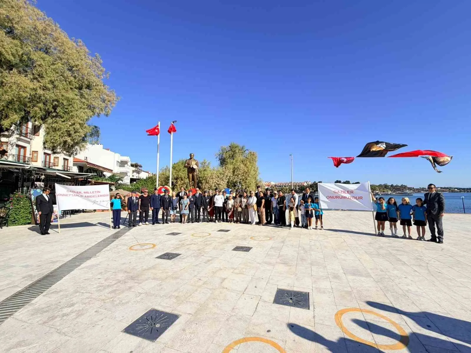 Datça'da gazilere minnet duruşu: Cumhuriyetin yaşayan çınarları anıldı