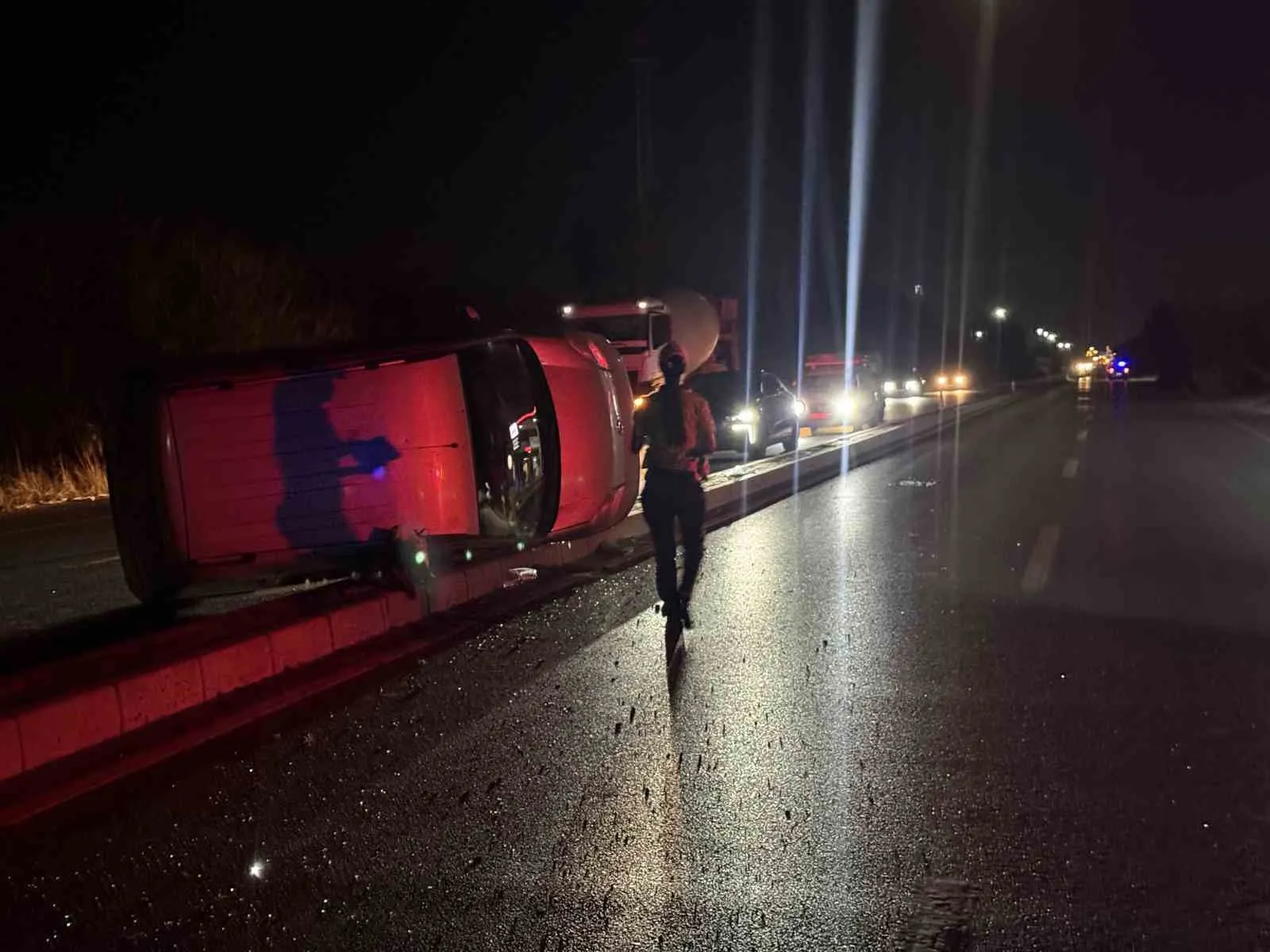Aydın'da direksiyon başında şok anı: Hayvana çarpmamak için yaptığı hamle aracı ters çevirdi