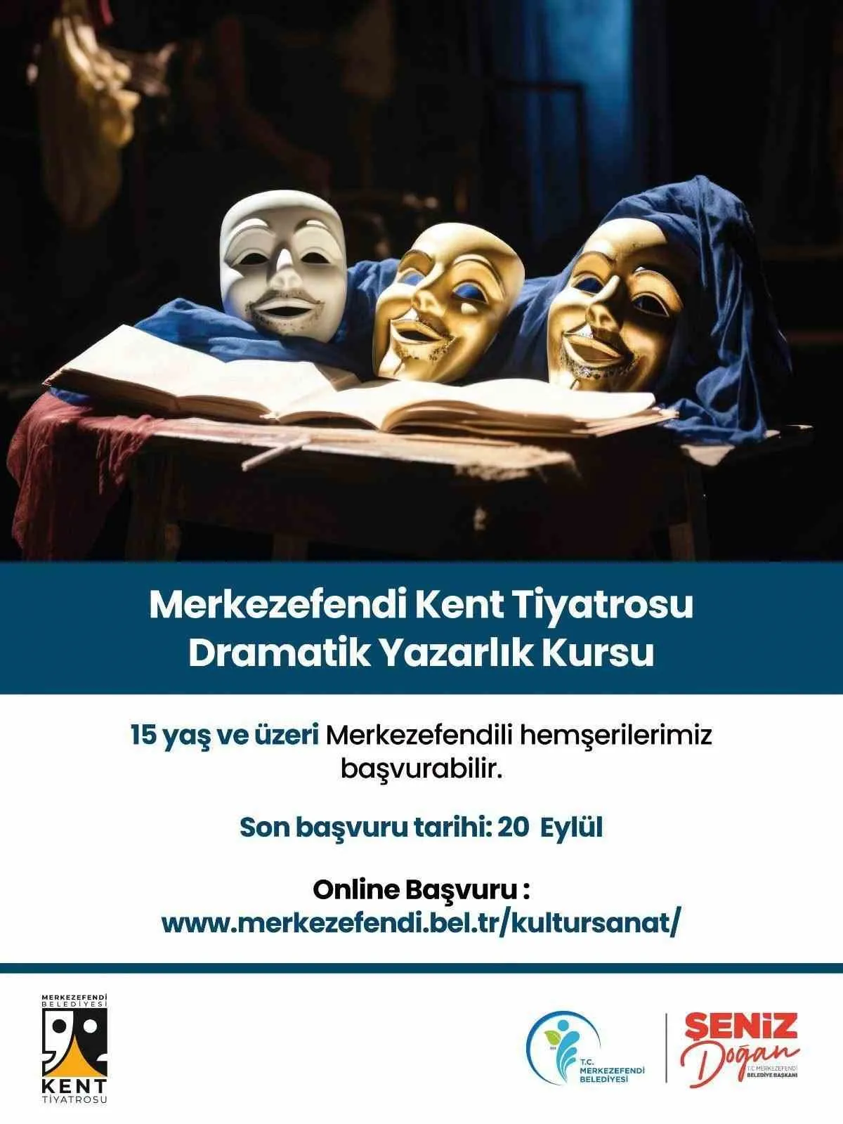 Merkezefendi’de sanat zamanı: Tiyatro sahnesine adım atmak isteyenler için fırsat kapısı açıldı