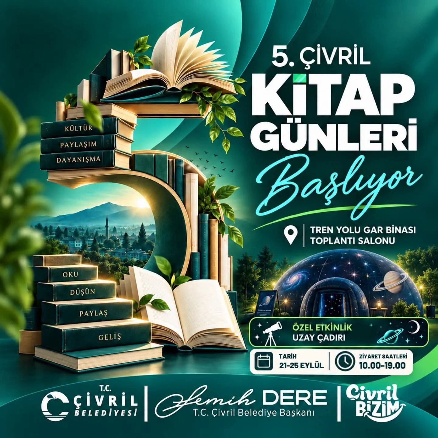 Çivril’de edebiyat rüzgarı esmeye hazırlanıyor: Kitap tutkunları bu festivalde buluşuyor