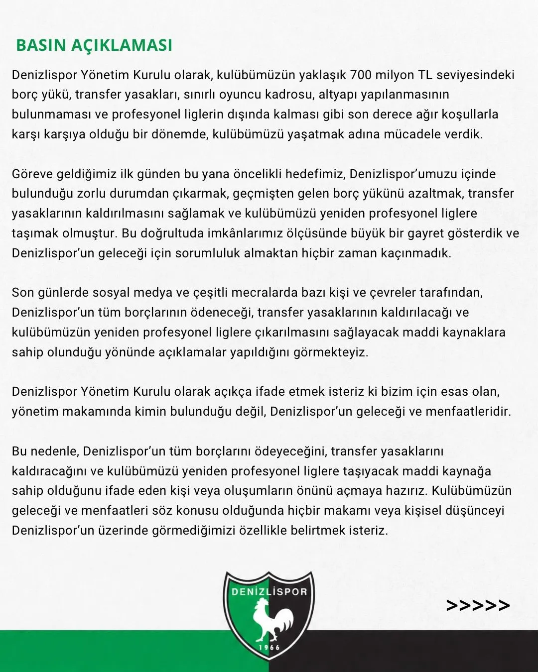 Denizlispor’da flaş gelişme: Yönetimden "sözünüzü tutun" diyerek istifa hamlesi